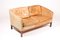 Tan Leather Rosewood Sofa by Illum Wikkelso for Holger Christensen 4