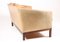 Tan Leather Rosewood Sofa by Illum Wikkelso for Holger Christensen 5