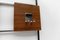 Walnut Wall Coat Rack with Chrome Hooks, 1960s 8