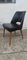 Brújula para silla escandinava vintage con patas de escay negro, Imagen 1