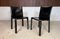 Italian Cab 412 Dining Chairs in Leather by Mario Bellini for Cassina, 1970s, Set of 4 16