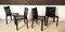 Italian Cab 412 Dining Chairs in Leather by Mario Bellini for Cassina, 1970s, Set of 4 8