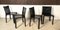 Italian Cab 412 Dining Chairs in Leather by Mario Bellini for Cassina, 1970s, Set of 4, Image 8