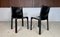 Italian Cab 412 Dining Chairs in Leather by Mario Bellini for Cassina, 1970s, Set of 4 15