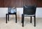 Italian Cab 412 Dining Chairs in Leather by Mario Bellini for Cassina, 1970s, Set of 4 14