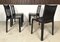 Italian Cab 412 Dining Chairs in Leather by Mario Bellini for Cassina, 1970s, Set of 4, Image 9