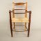 Rural Cherry Wood and Straw Armchair, France, 1840s, Image 1