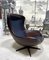 Swivel Leather Lounge Chair by Henry Walter Klein for Bramin, Denmark, 1960s 20