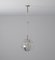 Lámpara colgante italiana de cristal de Murano y latón, años 60, Imagen 6