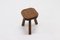 Artisan Stained Pine Stool, France, 1950s, Image 7