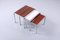 Dual Tone Rosewood and White Nesting Tables by Cees Braakman for Pastoe, 1960s, Set of 3, Image 11