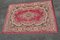 Roter Vintage Teppich aus Wolle & Baumwolle, 1970er 1
