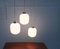 Mid-Century German Balloon Glass Pendant Lamps, 1960s, Set of 3 3