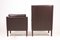 Danish Leather Lounge Chairs, 1980s, Set of 2, Image 4