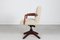 Chaise Pivotante Vintage avec Cuir de Hans J. Wegner, 1940s 3