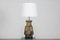 Huge Danish Brutalist Style Sculptural Table Lamp in Grey Earthy Colors in the Style of Sejer Ceramic, 1970s 3