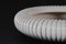 Large Danish Art Deco Ribbed Bowl with White Glaze by Michael Andersen, 1930s 3