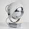 Mid-Century White Wall Lamp Eyeball, Italy, 1960s, Image 1