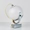 Mid-Century White Wall Lamp Eyeball, Italy, 1960s 6