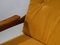 Mid-Century Centa Paddle Armchair with Ginger Velvet Upholstery, England, 1950s, Image 10