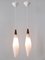 Vintage Scandinavian Opaline Glass and Teak Pendant Lamps, 1960s, Set of 2 14
