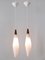 Vintage Scandinavian Opaline Glass and Teak Pendant Lamps, 1960s, Set of 2, Image 14