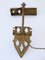 Art Nouveau Hammered Brass Sconce or Wall Lamp, Germany, 1900s 18