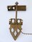 Art Nouveau Hammered Brass Sconce or Wall Lamp, Germany, 1900s, Image 18