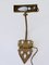 Art Nouveau Hammered Brass Sconce or Wall Lamp, Germany, 1900s, Image 14