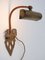 Aplique o lámpara de pared modernista de latón martillado, Alemania, década de 1900, Imagen 6