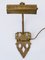Wandlampe oder Wandlampe aus gehämmertem Messing im Jugendstil, Deutschland, 1900er 8