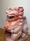 Estatua grande de perro Foo de mármol chino, Imagen 6