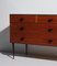 Italian Chest of Drawers in Wood with Iron Legs and Brass Details, 1950s, Image 3