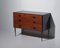 Italian Chest of Drawers in Wood with Iron Legs and Brass Details, 1950s, Image 5