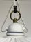 Ceramic and Brass Ceiling Lamp by Aldo Bernardi, Italy, 1990s 4