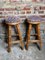 Vintage Rattan Bar with Stools, 1970s, Set of 3 2