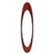 Large Oval Mirror in Curved Wood by Campo e Graffi for Stilcasa, Italy, 1950s, Image 1