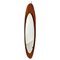 Large Oval Mirror in Curved Wood by Campo e Graffi for Stilcasa, Italy, 1950s 8