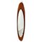 Large Oval Mirror in Curved Wood by Campo e Graffi for Stilcasa, Italy, 1950s, Image 8