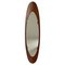 Large Oval Mirror in Curved Wood by Campo e Graffi for Stilcasa, Italy, 1950s 2