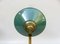 Wall Lamp in Brass & Green Enamel, 1920s 14