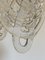 Lámpara de araña de cristal de Murano y acero, años 70, Imagen 9