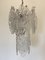 Lámpara de araña de cristal de Murano y acero, años 70, Imagen 2