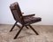 Leather Folding Chairs from Ekornes Norway, 1960s, Set of 2 6