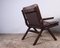 Leather Folding Chairs from Ekornes Norway, 1960s, Set of 2 7