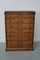 Vintage Dutch Pine Jewelers / Watchmakers Cabinet, 1930s 10