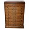 Vintage Dutch Pine Jewelers / Watchmakers Cabinet, 1930s, Image 1