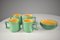 Servicio de té o café de cerámica italiano atribuido a Massimo Iosa Ghini para Naj-Olea, 1985. Juego de 10, Imagen 3