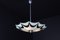 Mid-Century Glass Hanging Pendant Lamp, 1958 7