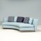 Blue Leather Seymour Low 01 Sofa by Rodolfo Dordoni for Minotti, 2018, Image 3